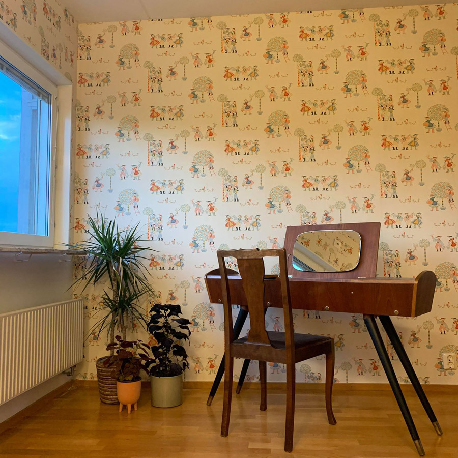 Apelsinfest (en tapet från Gyllenhaks Byggnadsvård) (bild för) Apelsinfest (en tapet från Gyllenhaks Byggnadsvård)