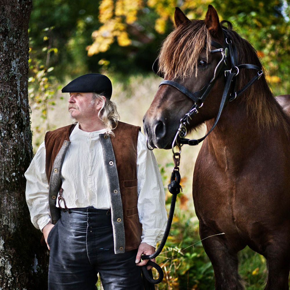 Storväst brun manchester och vadmal (bild för) Storväst brun manchester och vadmal