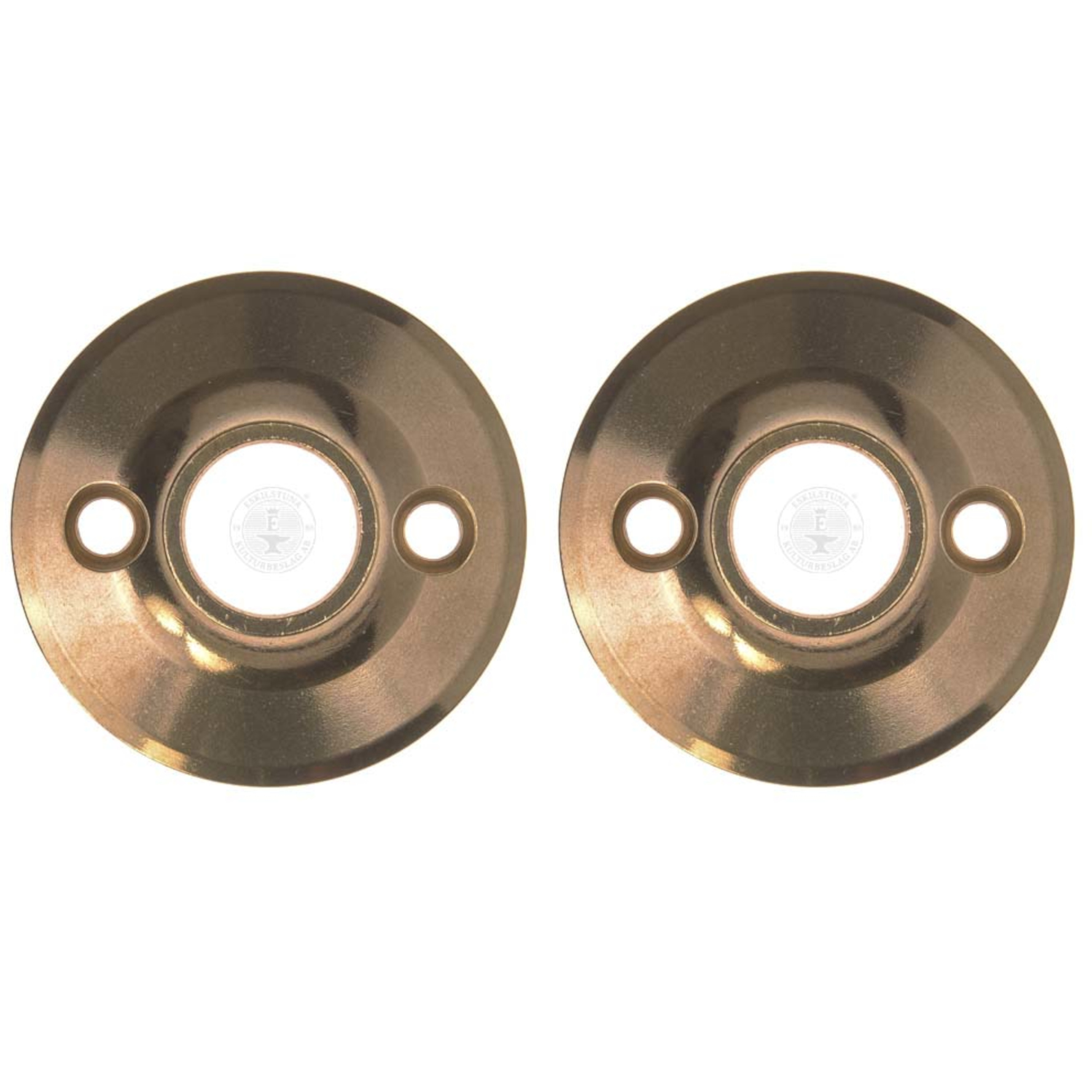 Tryckesrosett Låsbolaget nummer 1 mässing (5401A) för genomgående montage (bild för) Tryckesrosett Låsbolaget nummer 1 mässing (5401A) för genomgående montage